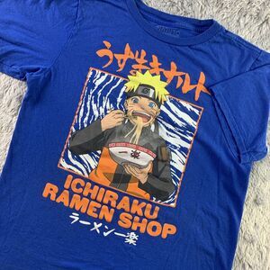 Naruto Shirt Youth Extra Large Blue Orange Ichiraku Ramen Shop Shippuden Manga